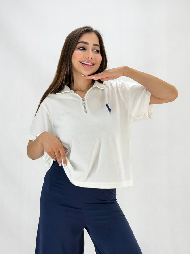 پولو شرت زیپدار نه پنبه